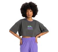 T-Shirt QUIKSILVER "Maxi", Damen, Gr. S, grau (schwarz shadow), 100% Baumwolle, Shirts T-Shirt (29230763-S) schwarz shadow