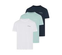 T-Shirt QUIKSILVER "OMNI QS SHORT SLEEVE TEE PACK", Damen, Gr. XL, weiß, navy, Obermaterial: 100% Baumwolle, Shirts T-Shirt, für Erwachsene, Kurzarm, für aktive Freizeitgestaltung (91283519-XL) weiß,