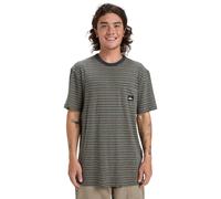 Quiksilver T-Shirt Herren Regular Fit Kurzarm Rundhals Baumwolle grün, XL