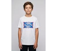 T-Shirt QUIKSILVER "STARFISH STAMP SHORT SLEEVE", Jungen, Gr. 12 (146/152), weiß, Obermaterial: 100% Baumwolle, Shirts T-Shirt, für Kinder und Jugendliche geeignet, kurze Ärmel, aus Baumwolle (8217774