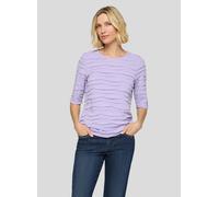 T-Shirt RABE, Damen, Gr. 42, flieder, Jersey, Obermaterial: 68% Viskose, 28% Polyester, 4% Elasthan, Strukturmuster, unifarben, regular fit normal, Rundhals, Shirts T-Shirt, mit Struktur Muster (93306