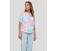 T-Shirt RABE, Damen, Gr. 48, krokus, Jersey, Obermaterial: 50% Baumwolle, 50% Viskose, bedruckt, regular fit normal, Rundhals, Shirts T-Shirt, mit All-Over Print (40360629-48) krokus