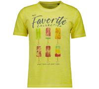 RAGMAN Regular Fit T-Shirt Rundhals goldgelb, Bedruckt