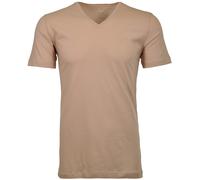 Ragman Herren 2 T-Shirt Doppelpack Bodyfit mit V-Ausschnitt, Light Skin, XL