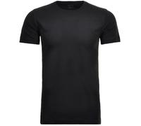 Ragman Herren 2 T-Shirt Doppelpack Bodyfit mit Rundhals, Schwarz, 3XL
