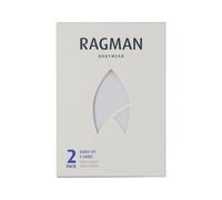 T-Shirt RAGMAN "Set:", Damen, Gr. XXL, weiß, Baumwolle, regular fit, V-Ausschnitt, Shirts T-Shirt (90708056-XXL) weiß