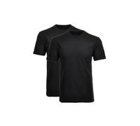 Ragman Herren Doppelpack - 2 T-Shirts mit Rundhals, Schwarz, 4XL