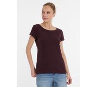 Ragwear Damen T-Shirt Kurzarmshirt Basic Freizeitshirt Fllorah GOTS 2521-10012 Plum (2030) XL