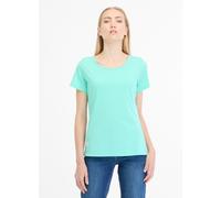 T-Shirt RAGWEAR "MINTTA", Damen, Gr. XL, grün (lagoon grün), Jersey, Obermaterial: 50% Baumwolle, 50% Polyester, unifarben, regular fit hüftbedeckend, Rundhals, Shirts T-Shirt, weiche Jerseyqualität (