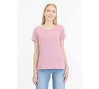 T-Shirt RAGWEAR "MINTTA", Damen, Gr. XL, rosa (dusty pink), Jersey, Obermaterial: 50% Baumwolle, 50% Polyester, unifarben, regular fit hüftbedeckend, Rundhals, Shirts T-Shirt (45734665-XL) dusty pink