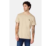 T-Shirt RAGWEAR "Samms B Gots YOUMODO", Herren, Gr. L (52), sand, Material: 100% Baumwolle, Basic, relaxed fit hüftlang, Rundhals, Shirts T-Shirt, Kurzärmliges Shirt mit Beach-Slipper-Stickerei (10587