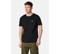 T-Shirt RAGWEAR "Samms C Gots YOUMODO", Damen, Gr. XXL (56), schwarz, Material: 100% Baumwolle, Basic, relaxed fit hüftlang, Rundhals, normaler Saum, Shirts T-Shirt, Kurzärmliges Shirt mit Flaschen-St