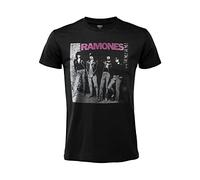 T-Shirt Ramones Rocket To Russia Offizielles Rock T-Shirt Schwarz Baumwolle Unisex Erwachsene Junge, Schwarz , XXL