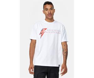 T-Shirt RECOVERED "David Bowie Aladdin Sane Relaxed", Herren, Gr. S, weiß, 100% Baumwolle, bedruckt, normal, Rundhals, Shirts T-Shirt, mit coolem David Bowie Album-Print (38479934-S) weiß