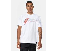 T-Shirt RECOVERED "David Bowie Aladdin Sane Relaxed", Jungen, Gr. M, weiß, 100% Baumwolle, bedruckt, normal, Rundhals, Shirts T-Shirt, mit coolem David Bowie Album-Print (38479934-M) weiß