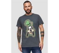 T-Shirt RECOVERED "Disney Goofy Outline", Jungen, Gr. S, schwarz, 100% Baumwolle, bedruckt, normal, Rundhals, Shirts T-Shirt, im zeitlosen Design (39824541-S) schwarz