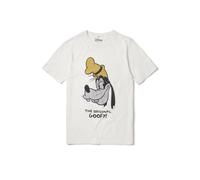 T-Shirt RECOVERED "Disney Goofy The Original Goof", Jungen, Gr. M, beige (natur), 100% Baumwolle, bedruckt, normal, Rundhals, Shirts T-Shirt, im zeitlosen Design (36210027-M) natur