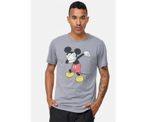 T-Shirt RECOVERED "Disney Mickey Mouse Dabbing", Herren, Gr. S, grau, 58% Polyester, 42% Baumwolle, bedruckt, normal, Rundhals, Shirts T-Shirt, im zeitlosen Design (38430119-S) grau