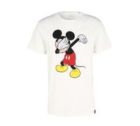 T-Shirt RECOVERED "Disney Mickey Mouse Dabbing", Jungen, Gr. XXL, beige (ecru), 58% Polyester, 42% Baumwolle, bedruckt, normal, Rundhals, Shirts T-Shirt, im zeitlosen Design (52212140-XXL) ecru