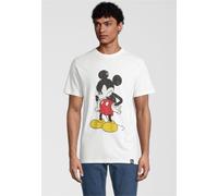 T-Shirt RECOVERED "Disney Mickey Mouse Madface", Damen, Gr. S, weiß, 100% Baumwolle, bedruckt, normal, Rundhals, Shirts T-Shirt, im zeitlosen Design (34899663-S) weiß