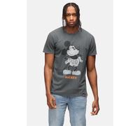 T-Shirt RECOVERED "Disney Mickey Mouse Vintage Hand On Hips Washed", Herren, Gr. S, schwarz, 100% Baumwolle, bedruckt, normal, Rundhals, Shirts T-Shirt, im angesagten Vintage-Stil (75947136-S) schwarz