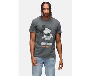 T-Shirt RECOVERED "Disney Mickey Mouse Vintage Hand On Hips Washed", Herren, Gr. S, schwarz, 100% Baumwolle, bedruckt, normal, Rundhals, Shirts T-Shirt, im angesagten Vintage-Stil (75947136-S) schwarz