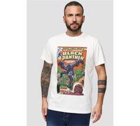 T-Shirt RECOVERED "Marvel Black Panther", Damen, Gr. M, beige (natur), 100% Baumwolle, bedruckt, normal, Rundhals, Shirts T-Shirt, im zeitlosen Design (91294438-M) natur