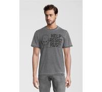 T-Shirt RECOVERED "Marvel Help Resist Rust", Damen, Gr. XL, grau, 100% Baumwolle, bedruckt, normal, Rundhals, Shirts T-Shirt, mit coolem Marvel-Print (52776328-XL) grau