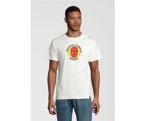 T-Shirt RECOVERED "Marvel Spider-Man Circle", Jungen, Gr. XXL, beige (natur), 100% Baumwolle, bedruckt, normal, Rundhals, Shirts T-Shirt, im lockeren Schnitt (70069333-XXL) natur