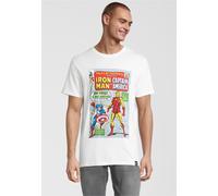 T-Shirt RECOVERED "Marvel Tales Of Suspense", Herren, Gr. L, weiß, 100% Baumwolle, bedruckt, normal, Rundhals, Shirts T-Shirt, mit angesagten Marvel Comics Cover-Print (92590964-L) weiß