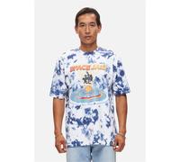 T-Shirt RECOVERED "Space Jam New Legacy", Herren, Gr. M, blau (blau, weiß), 100% Baumwolle, bedruckt, lang, Rundhals, Shirts T-Shirt, mit coolem Space Jam-Print (15390440-M) blau, weiß
