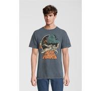 T-Shirt RECOVERED "Star Wars Empire Strikes Back Retro X-Wing", Damen, Gr. XXL, grau, 100% Baumwolle, bedruckt, normal, Rundhals, Shirts T-Shirt, im zeitlosen Design (45788648-XXL) grau