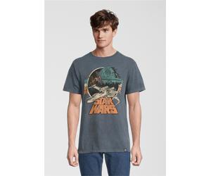 T-Shirt RECOVERED "Star Wars Empire Strikes Back Retro X-Wing", Herren, Gr. XXL, grau, 100% Baumwolle, bedruckt, normal, Rundhals, Shirts T-Shirt, im zeitlosen Design (45788648-XXL) grau
