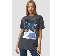 T-Shirt RECOVERED "Star Wars International Poster", Herren, Gr. M, schwarz, 100% Baumwolle, bedruckt, normal, Rundhals, Shirts T-Shirt, mit klassischem Rundhalsausschnitt (65084410-M) schwarz