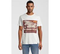 T-Shirt RECOVERED "Star Wars Millennium", Herren, Gr. S, weiß, 100% Baumwolle, bedruckt, normal, Rundhals, Shirts T-Shirt, mit coolem Print (93432636-S) weiß