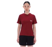 T-Shirt REEBOK "LEX SMALL LOGO CRW SS POCKET TEE", Damen, Gr. M, rot (classic burgundy), Obermaterial: 100% Baumwolle, normal, Rundhals, Shirts T-Shirt, mit Rundhalsausschnitt, aus Baumwolle, normale