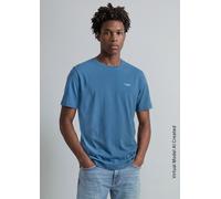 Marc O'Polo Denim Herren T-Shirt - Regular Fit, Baumwolle, Logo, einfarbig Blau / S S Blau