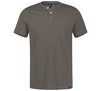 T-Shirt - Regular Fit - mit Knopfleiste - grau Lerros