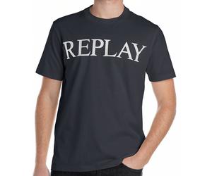 T-Shirt - Regular Fit - Rundhals - dunkelblau REPLAY