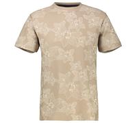 T-Shirt - Regular Fit - Rundhals - floraler Print - beige Lerros