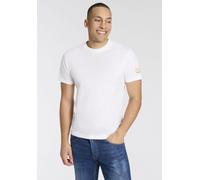 T-Shirt REPLAY, Damen, Gr. L, weiß, Jersey, Obermaterial: 100% Baumwolle, regular fit normal, Rundhals, Shirts T-Shirt, Replaydruck am Ärmelabschluss (25332649-L) weiß