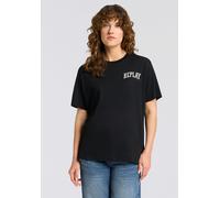 T-Shirt REPLAY, Damen, Gr. M, schwarz, Jersey, Obermaterial: 100% Baumwolle, Basic, oversize, Rundhals, Shirts T-Shirt (55081602-M) schwarz