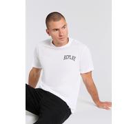 T-Shirt REPLAY, Damen, Gr. M, weiß, Jersey, Obermaterial: 100% Baumwolle, Basic, oversize, Rundhals, Shirts T-Shirt (74332457-M) weiß