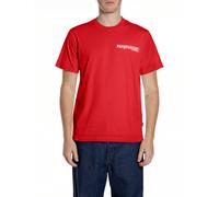 T-Shirt REPLAY, Damen, Gr. XL, rot, Jersey, Obermaterial: 100% Baumwolle, bedruckt, regular fit hüftlang, Rundhals, abgesteppte Kante, Shirts T-Shirt, mit Racing-Print (27562246-XL) rot