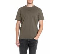 T-Shirt REPLAY, Herren, Gr. XXXL, grün (mud grün), Jersey, Obermaterial: 100% Baumwolle, casual, regular fit, Rundhals, Kurzarm, Shirts (30697402-XXXL) mud grün