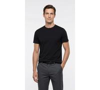 T-Shirt REPLAY, Herren, Gr. XL, schwarz, Single Jersey, Obermaterial: 95% Baumwolle, 5% Elasthan, unifarben, regular fit normal, Rundhals, abgesteppte Kante, Shirts T-Shirt, Baumwoll-Mix, Rundhalsform