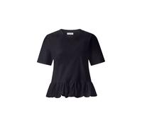 Shirt mit Volantsaum L midnight blue