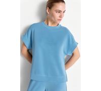 T-Shirt RICHROYAL, Damen, Gr. L, sailor sky, Single Jersey, Obermaterial: 52% Modal, 42% Polyester, 6% Elasthan, regular fit taillenbedeckt, Rundhals, angeschnitten angesetztes Bündchen, Shirts T-Shir