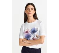 T-Shirt RICHROYAL, Damen, Gr. S, weiß, Single Jersey, Obermaterial: 100% Baumwolle, unifarben, regular fit normal, Rundhals, eingesetzt abgesteppte Kante, Shirts T-Shirt, Mit Rundhalsausschnitt (27298