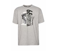 T-Shirt ROCAWEAR "Rocawear Herren Rocawear Grunge T-shirt", Herren, Gr. S, grau, 10% Viskose, 90% Baumwolle, bedruckt, normal, Rundhals, Shirts T-Shirt (71925922-S) grau